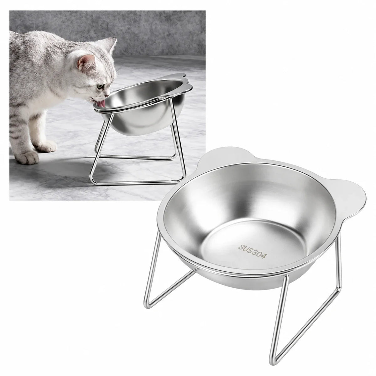 Slanted bowl